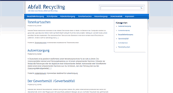 Desktop Screenshot of abfall-recycling.com